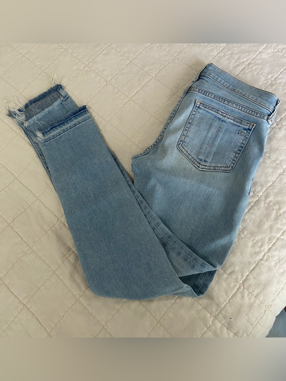 rag & bone Light Wash Skinny Jeans Wiley